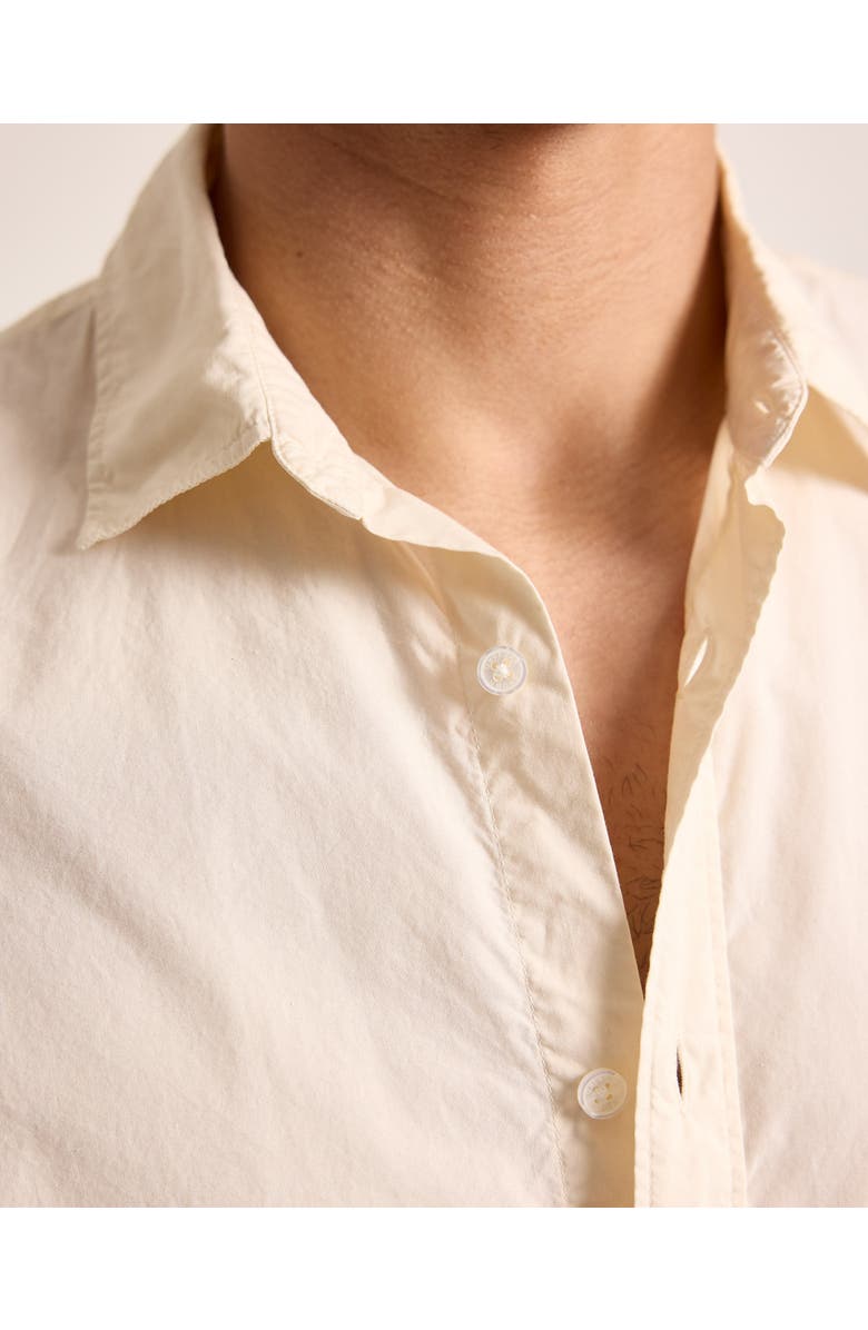 Orlebar Brown Giles Tailored Fit Garment Dye Poplin Shirt, Alternate, color, Latte