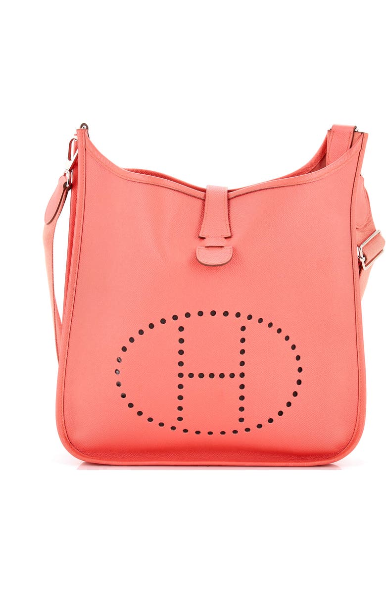 Pre-Owned Hermes Evelyne Bag Gen III Epsom GM, Main, color, Flamingo