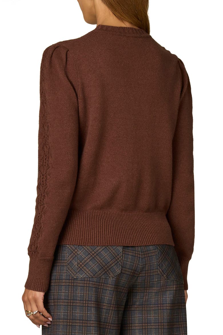 Cable Stitch Sweater, Alternate, color, MOCHA