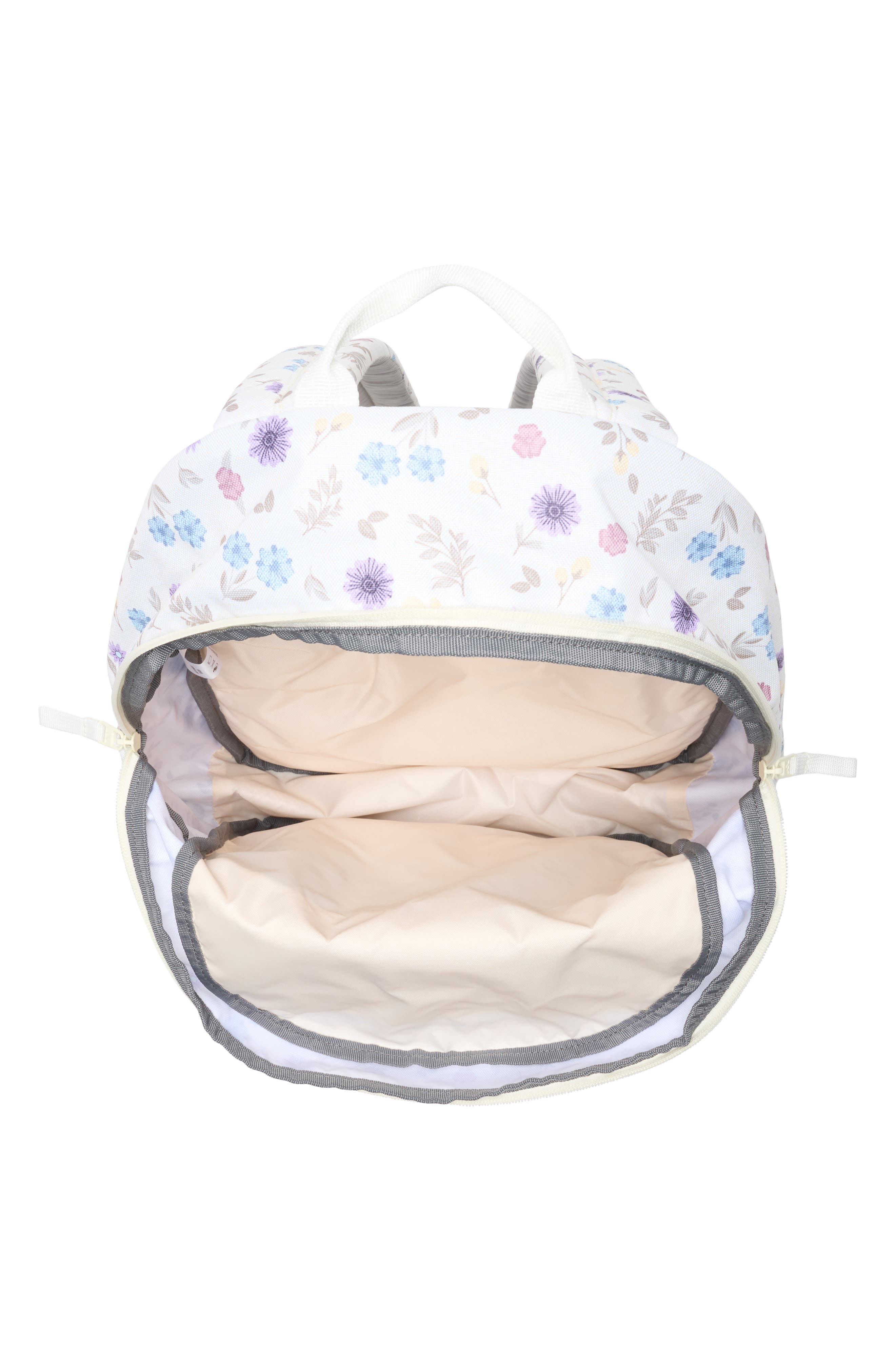 adidas Lineage Backpack, Alternate, color, In Bloom Floral Warm Vanilla