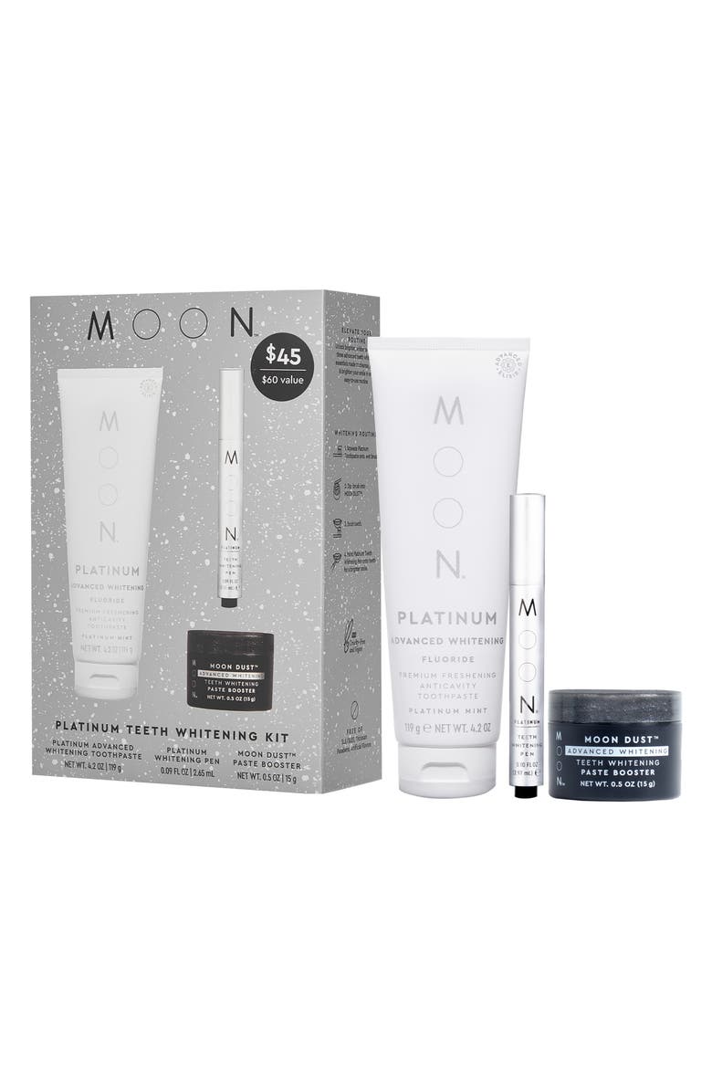 MOON Platinum Teeth Whitening Kit $60 Value, Main, color,