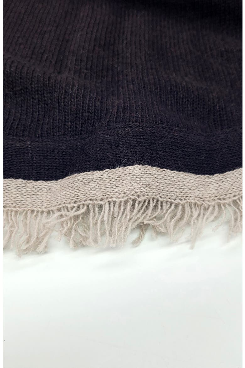 Merino Wool Blend Knit Poncho, Alternate, color, BROWN/ NILE BROWN