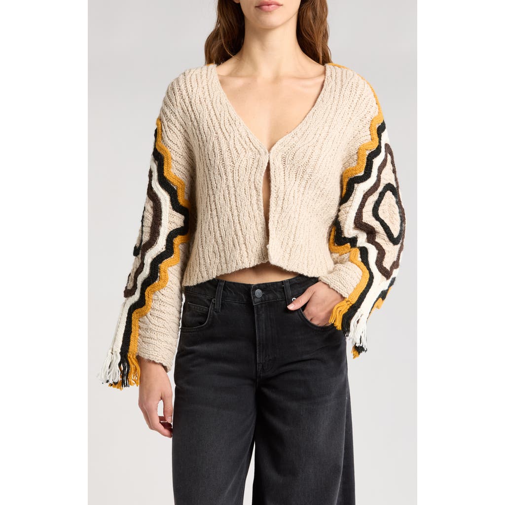 Shop Mother The Wing It Cardigan In Fringe Binge