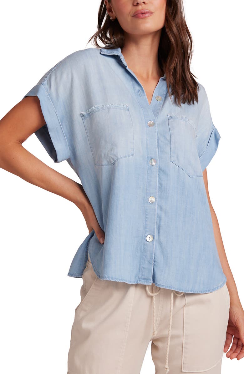 Bella Dahl Dolman Sleeve Button-Up Shirt, Main, color, 