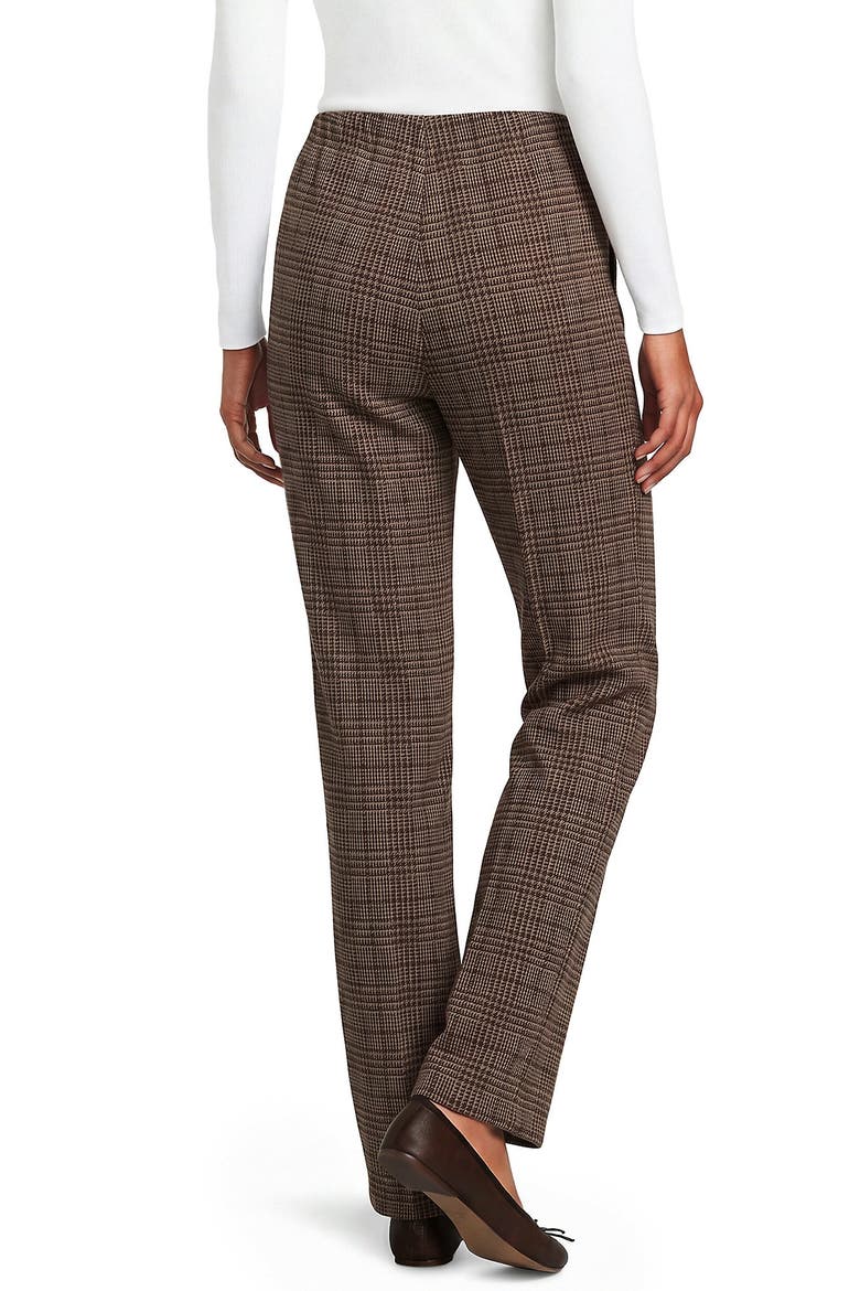 Sport Knit High Rise Pants, Alternate, color, Rich Coffee/Khaki Glen Plaid