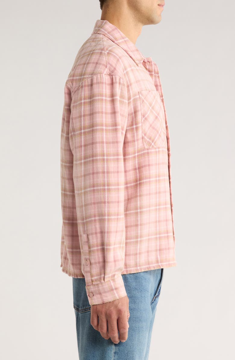 Represent Check Button-Up Shirt, Alternate, color, Quartz
