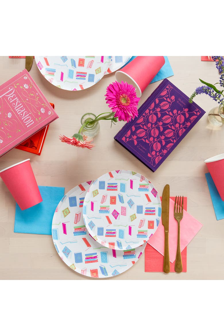 Book Club Dessert Plates, Alternate, color, Assorted Pre-Pack