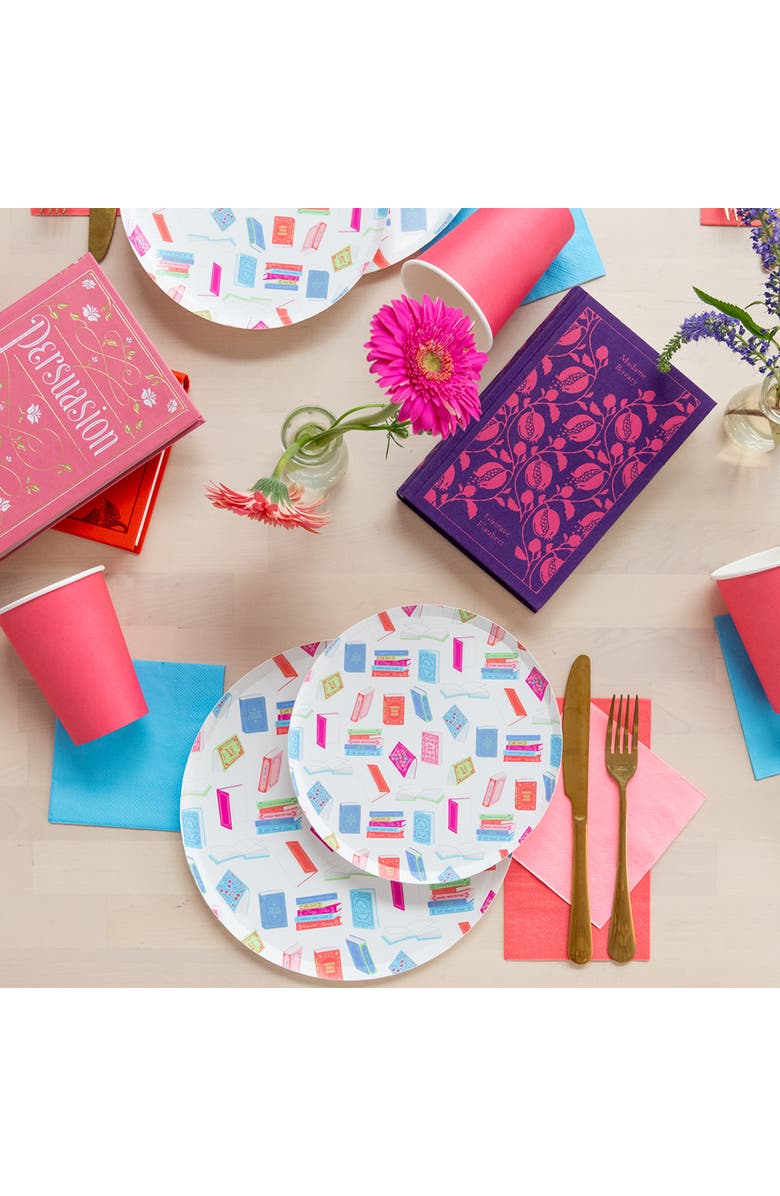 Jollity & Co Book Club Dessert Plates, Alternate, color, Assorted Pre-Pack