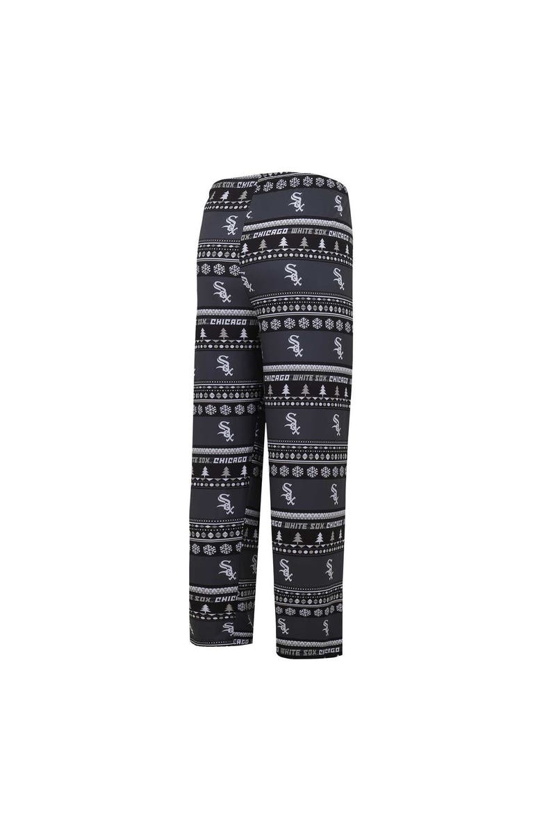 CONCEPTS SPORT Men's Concepts Sport Black Chicago White Sox Knit Ugly Sweater Long Sleeve Top & Pants Set, Alternate, color, Black