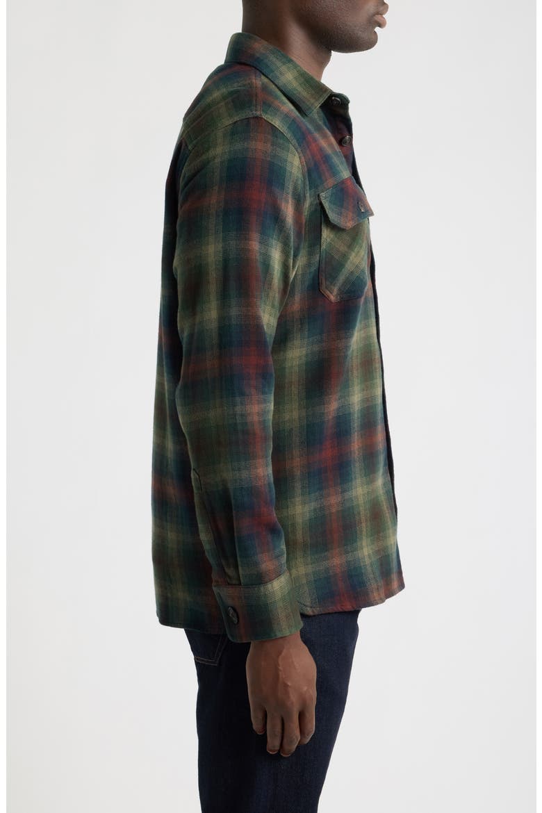 Burnside Flannel Shirt, Alternate, color, GREEN MULTI PLAID