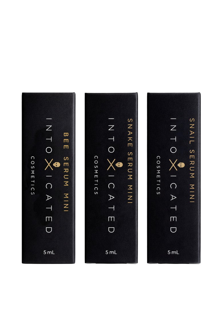 Mini Set (Mini Bee, Mini Snake, Mini Snail) | Hydrating | Anti-Aging Skincare Sampler | Purified Bee Venom, Vegan Snake Venom Peptides, Vegan Snail Mucin Peptides, Alternate, color, None