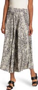 PATRIZIA LUCA Snake Skin Print Wide Leg Pants
