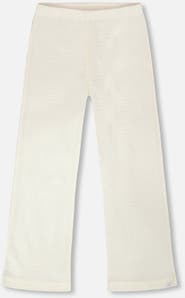 Deux par Deux Crinkle Jersey Flared Bottom Leggings