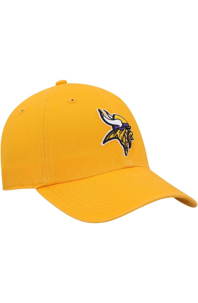 '47 Men's '47 Gold Minnesota Vikings Clean Up Alternate Adjustable Hat, Alternate, color, Gold