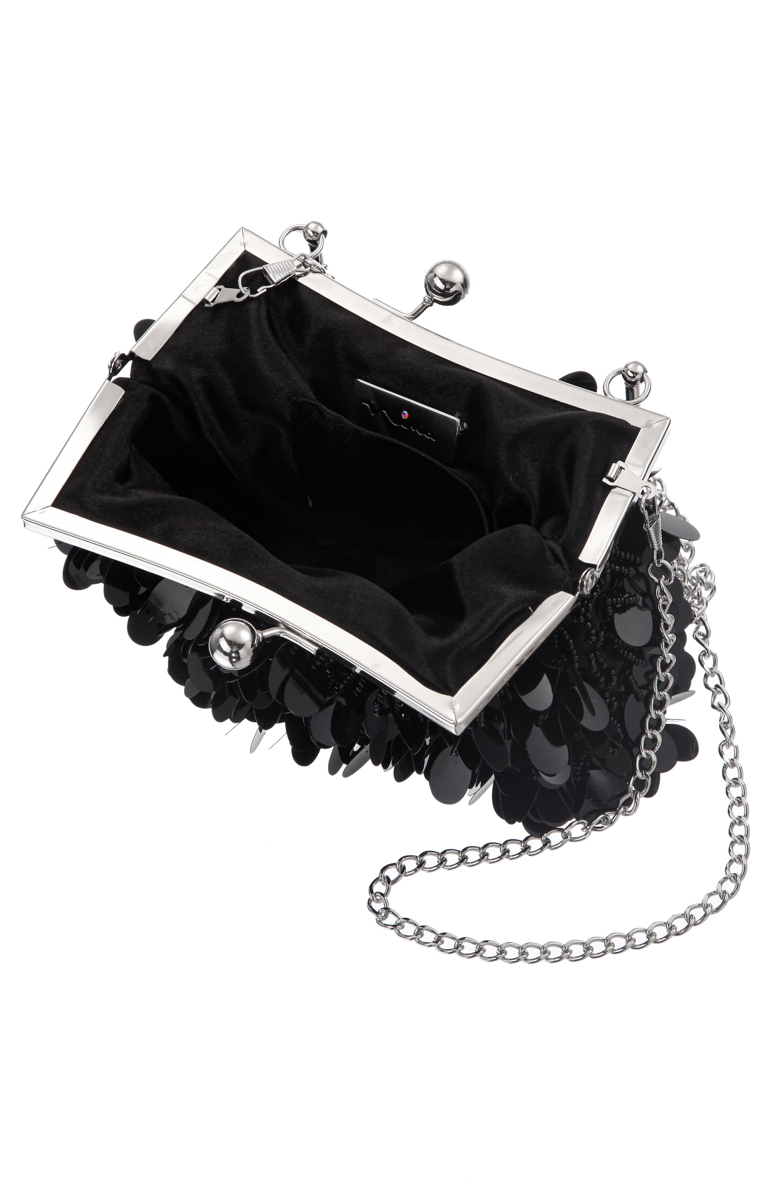 Nina Fleur Frame Clutch, Alternate, color, 