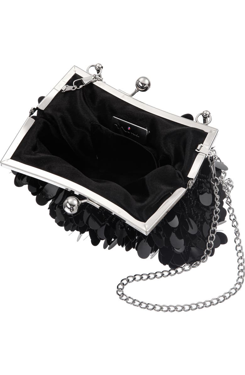 Nina Fleur Frame Clutch, Alternate, color,