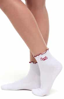 Nina 2-Pack Lettuce Edge Ankle Socks