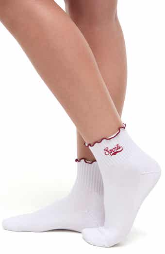 Nina 2-Pack Lettuce Edge Ankle Socks