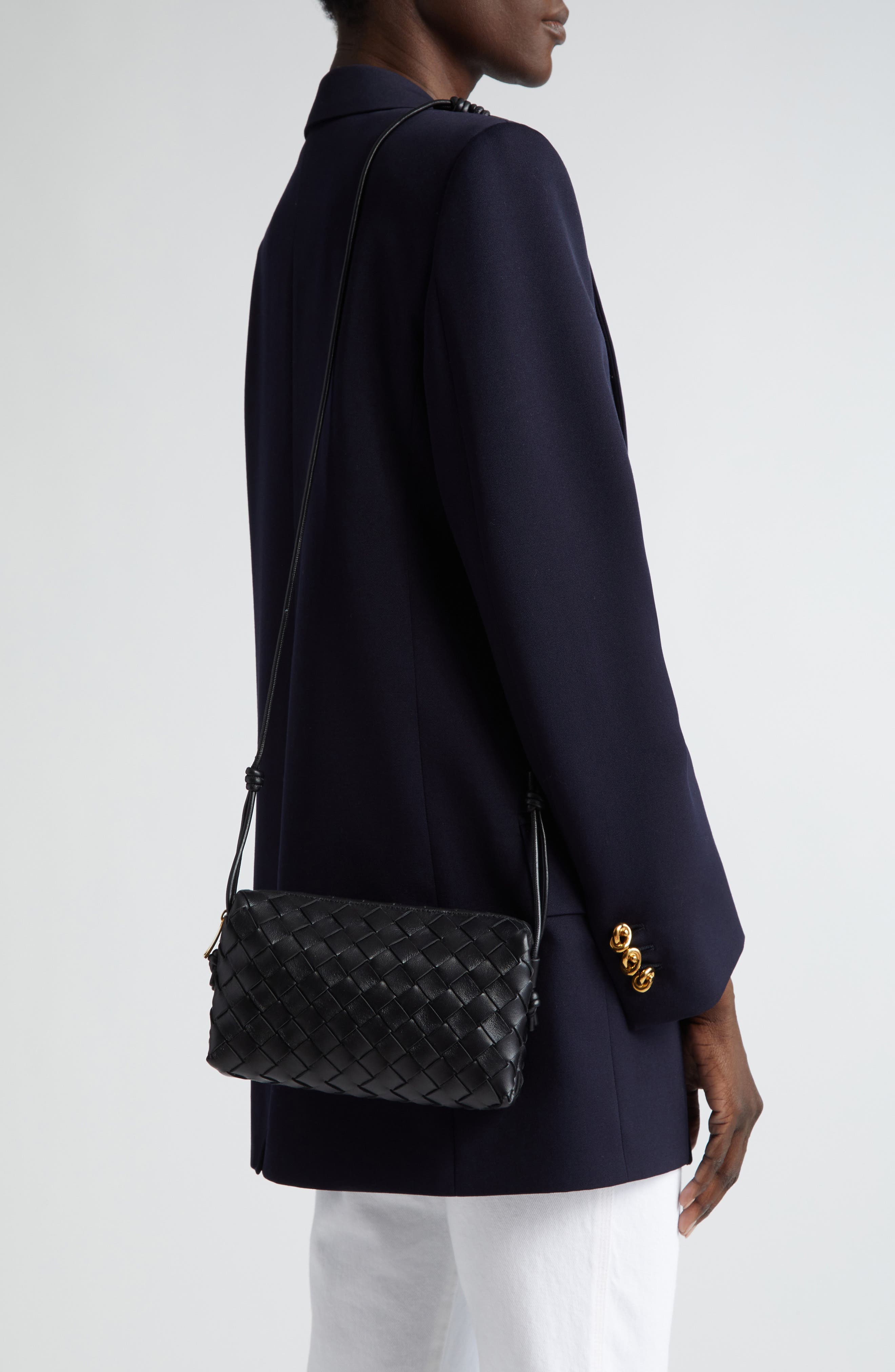 Bottega Veneta Loop Intrecciato Leather Camera Bag, Alternate, color, 