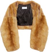 FERRAGAMO Genuine Shearling Bolero