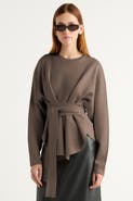 Modern Citizen Nara Tie-Front Knit Sweater