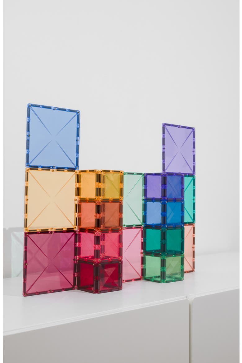 Kids' Pastel Magnetic Tiles 40-Piece Square Pack, Alternate, color, PASTEL