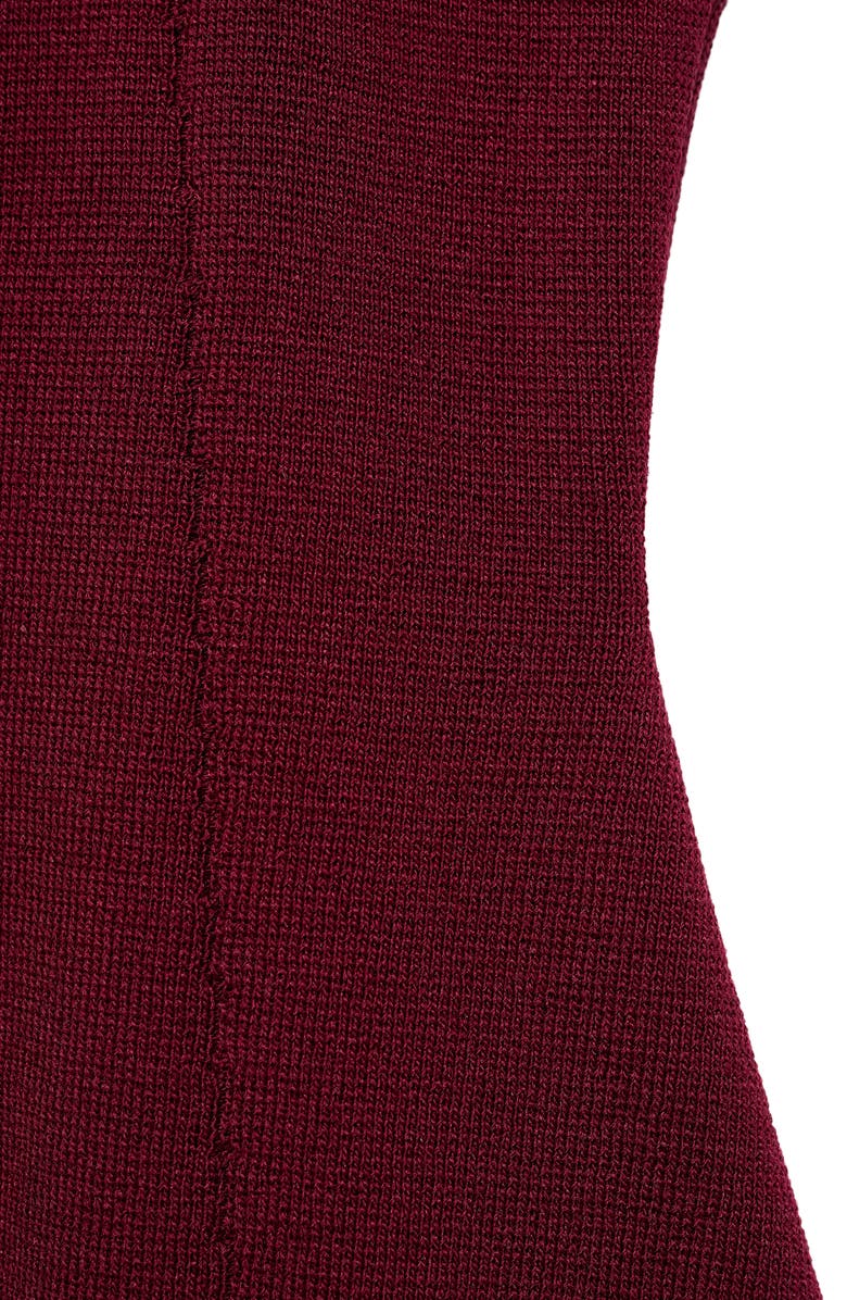 MANGO Knit A-Line Tank, Alternate, color, Wine