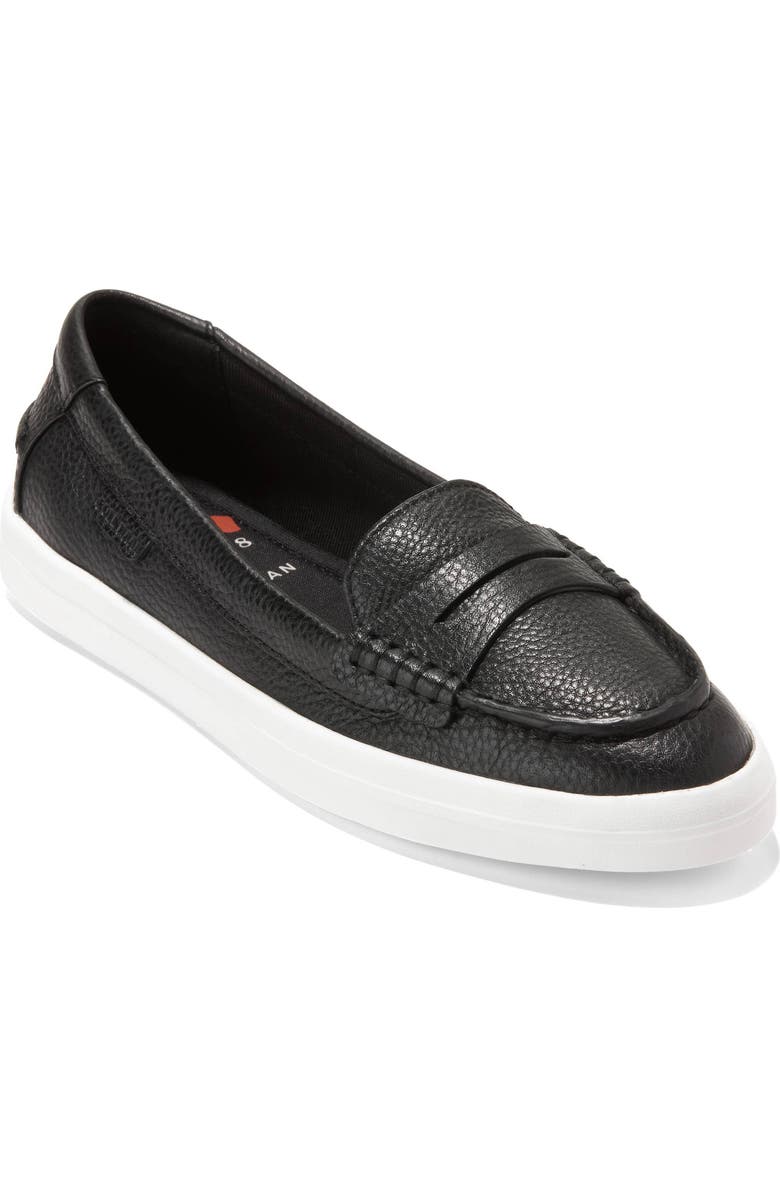 Cole Haan Nantucket Drift Penny Slip-On Loafer, Main, color, Black Tumbled Leather