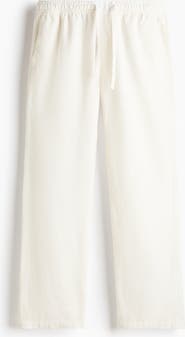 H&M Relaxed-Fit Linen-Blend Pants