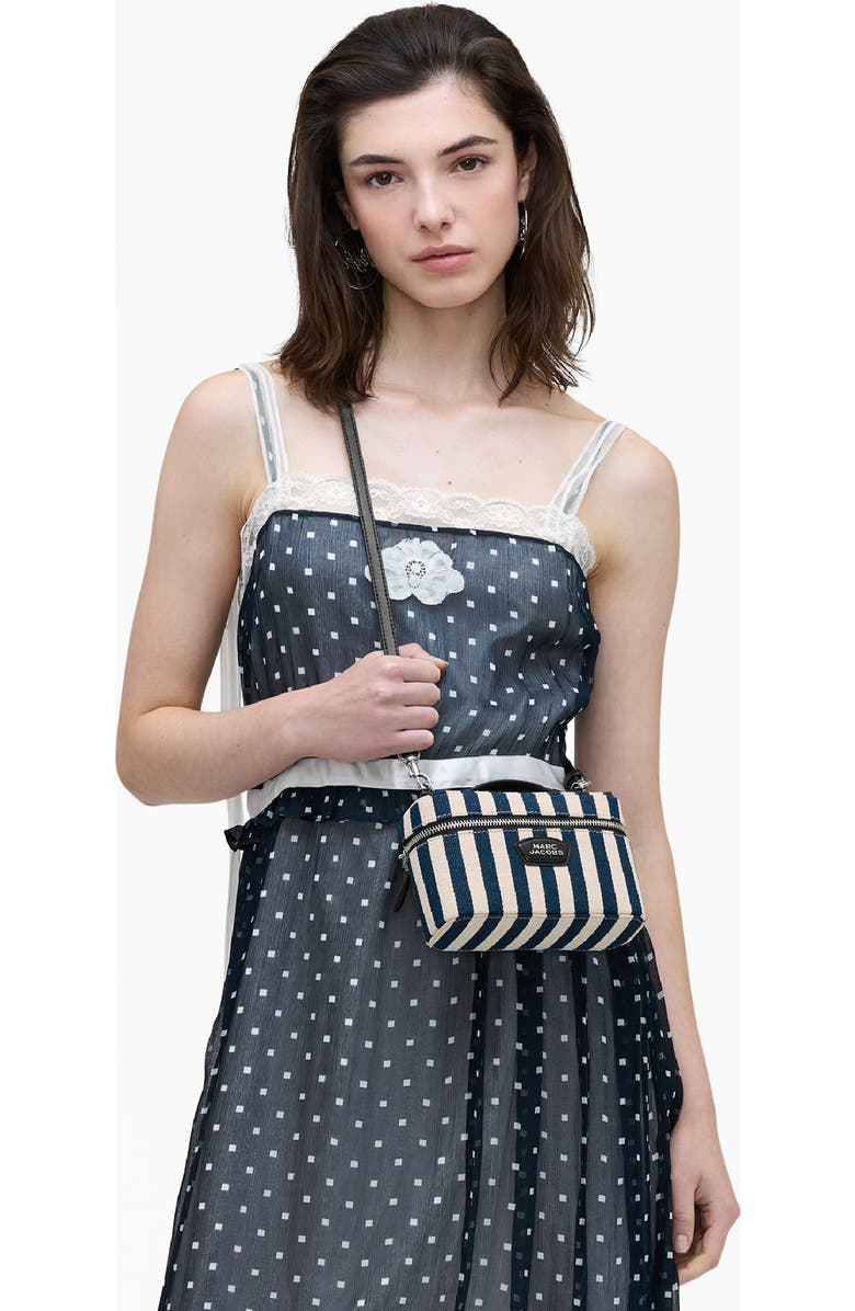 Marc Jacobs The Stripe Canvas Everyday East/West Vanity Bag, Alternate, color, Blue Sea Multi