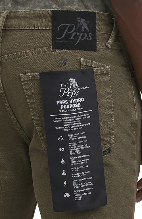 Prps Cactus Straight Leg Jeans In Green