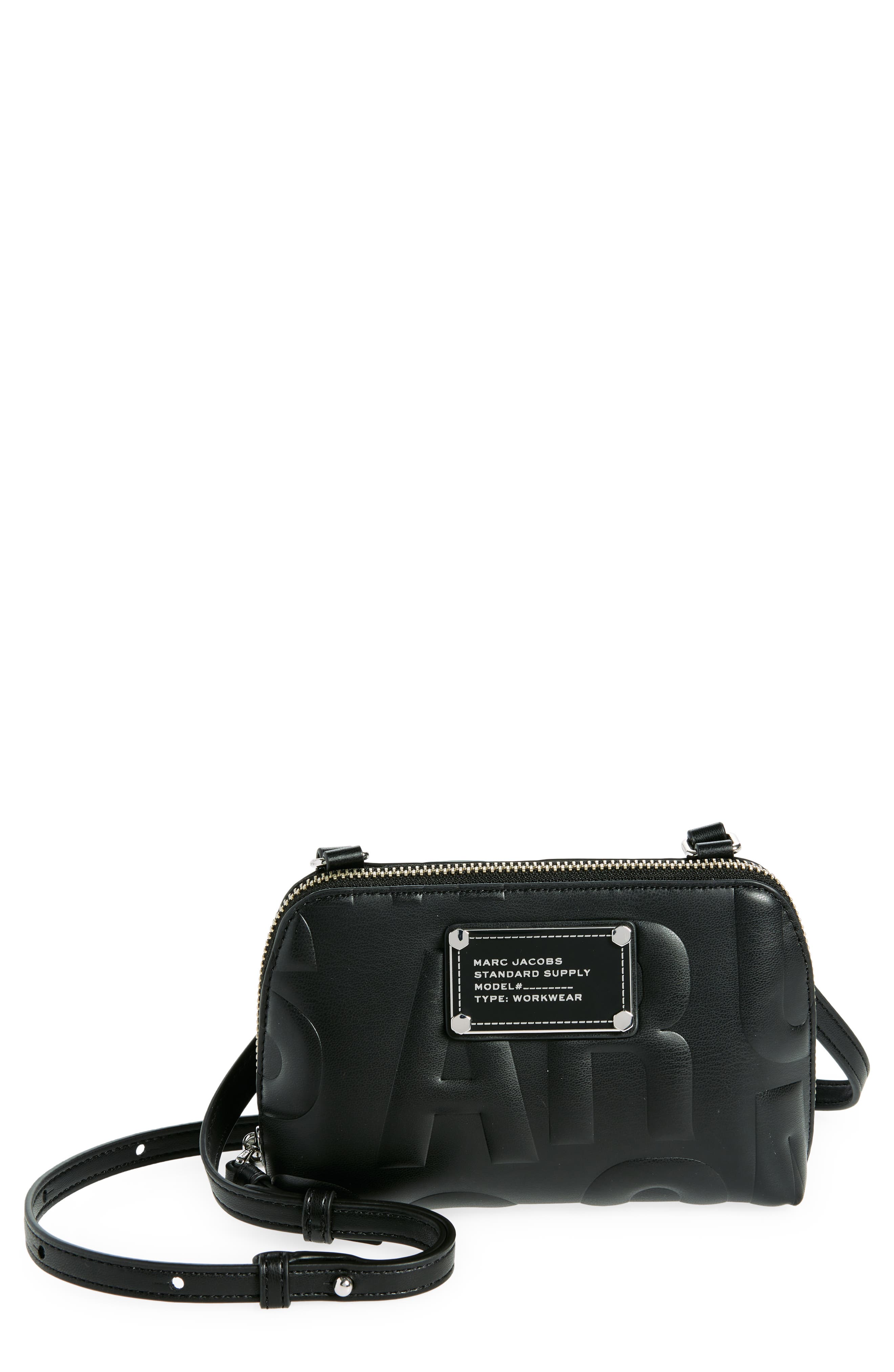 Marc Jacobs Small Embossed Crossbody Pouch, Main, color, 