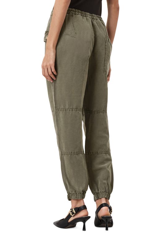 Allsaints Val Twill Cargo Pants In Green
