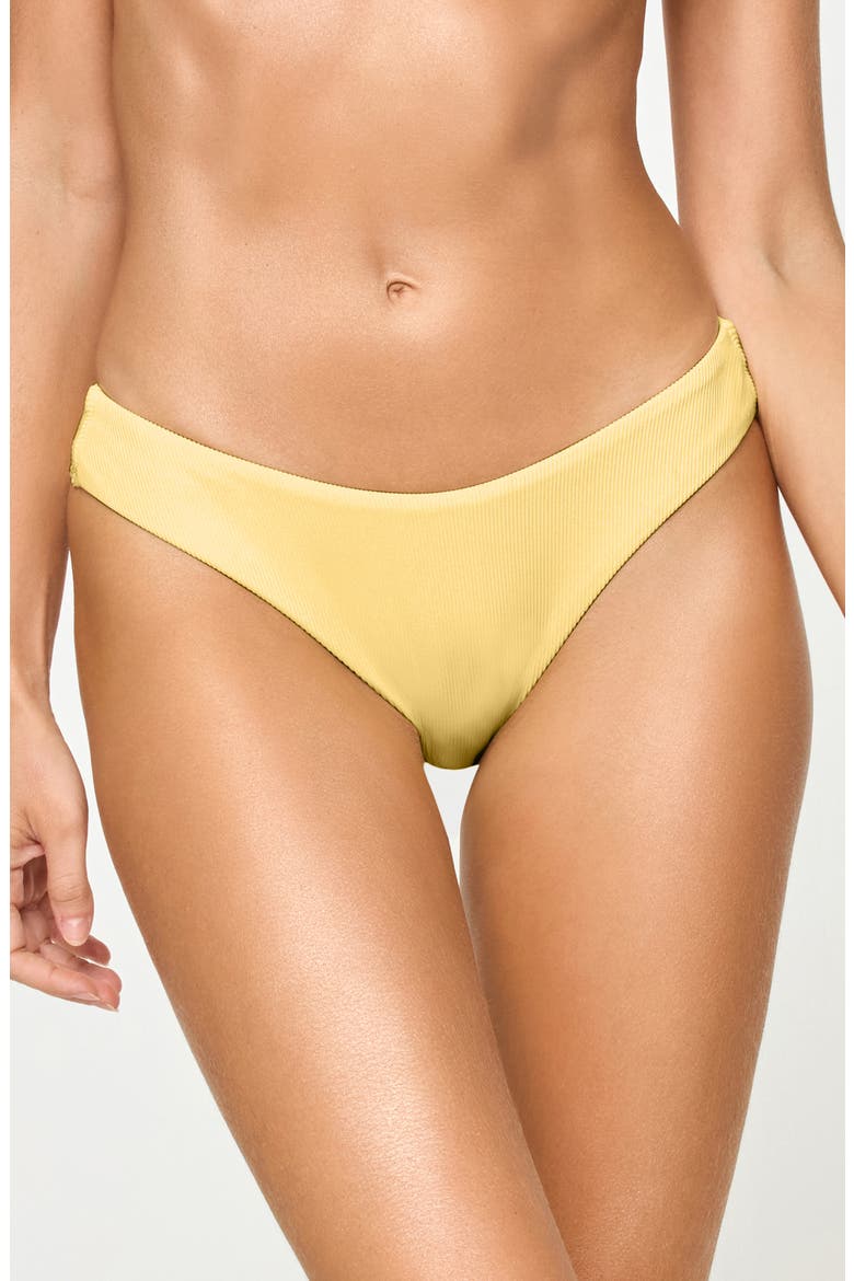 Ribbed Rocky Classic Bikini Bottoms, Main, color, DAISY