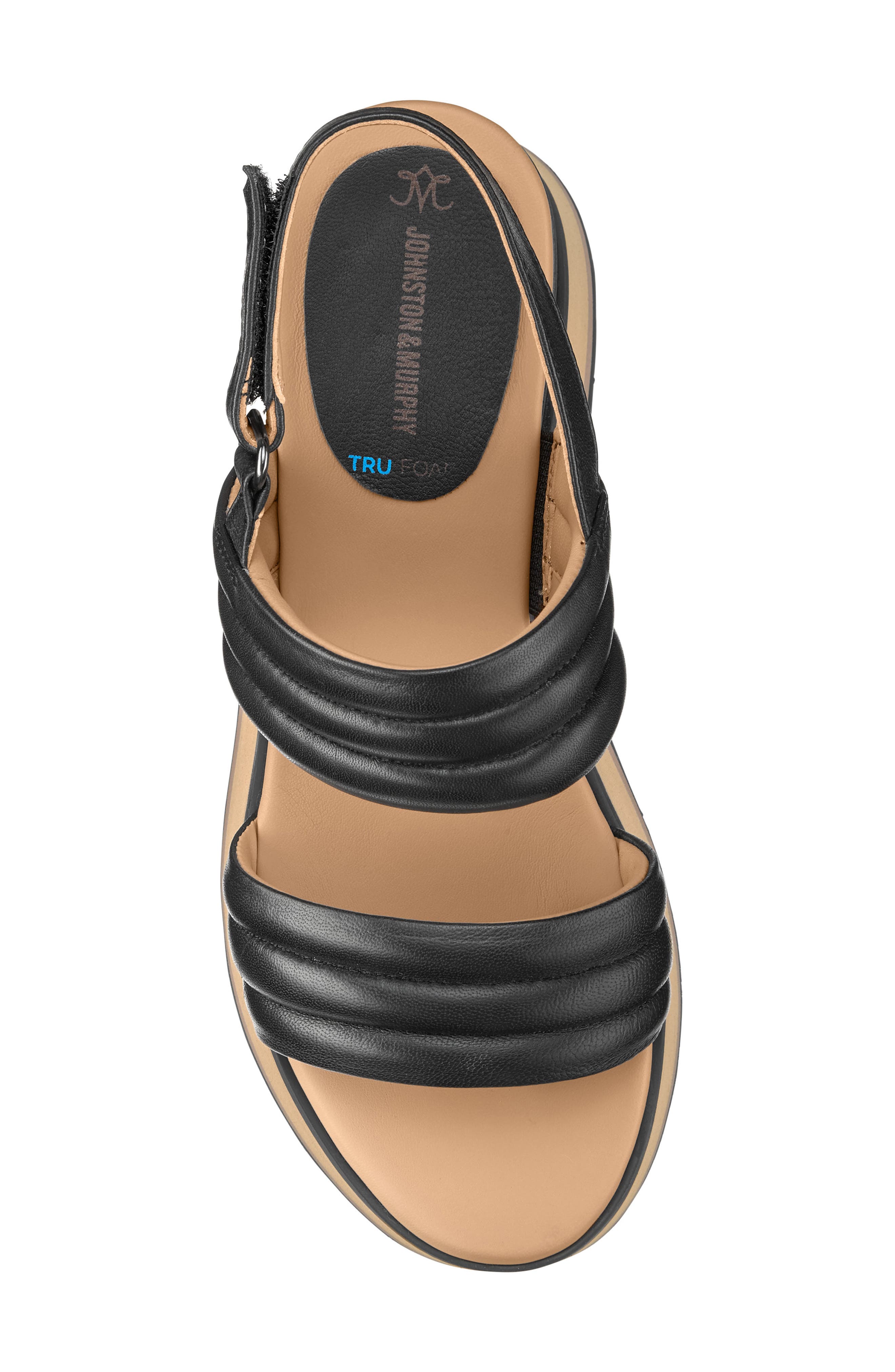 Colleen Wedge Sandal, Alternate, color, BLACK GLOVE LEATHER
