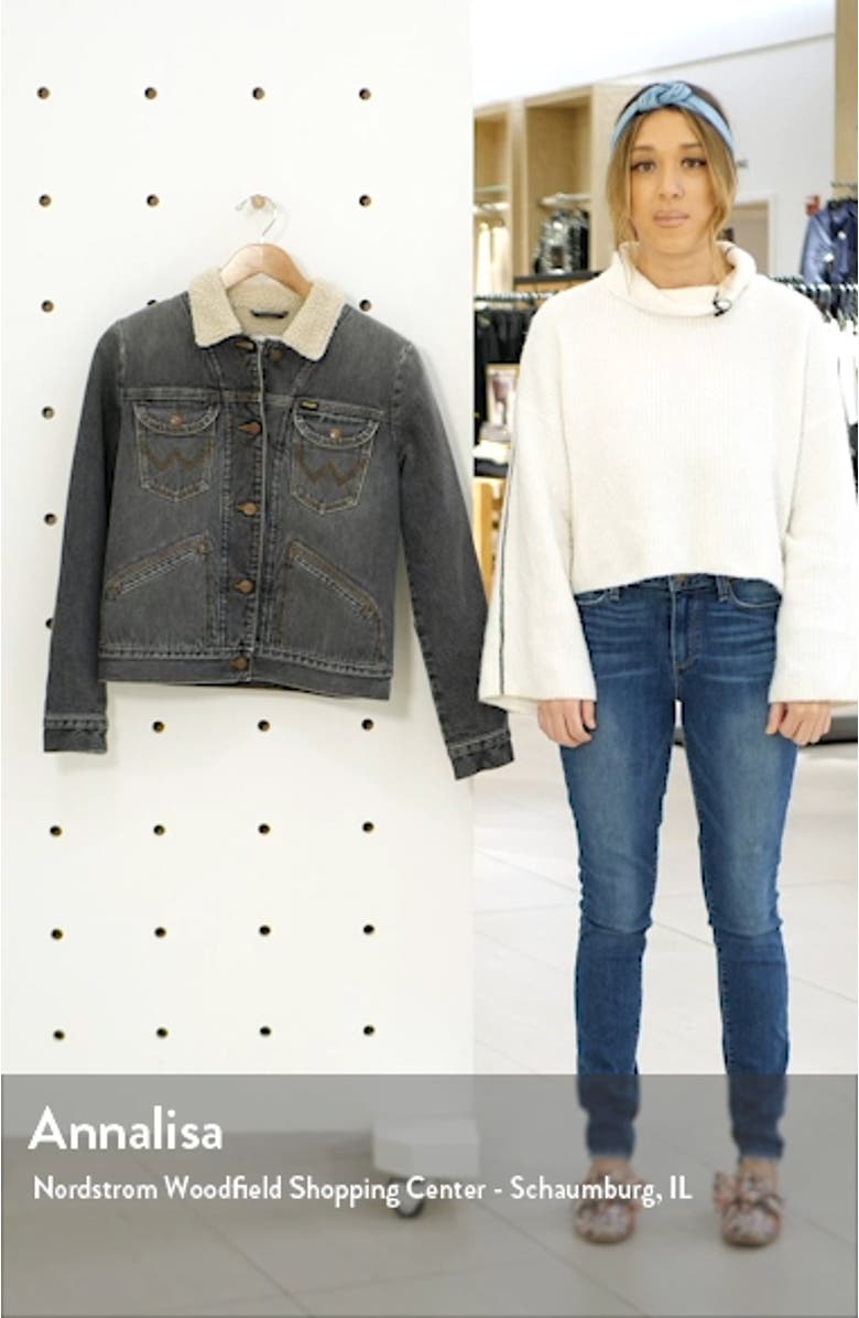 ICONS<sup>™</sup> 124WJ Faux Shearling Lined Denim Jacket, sales video thumbnail
