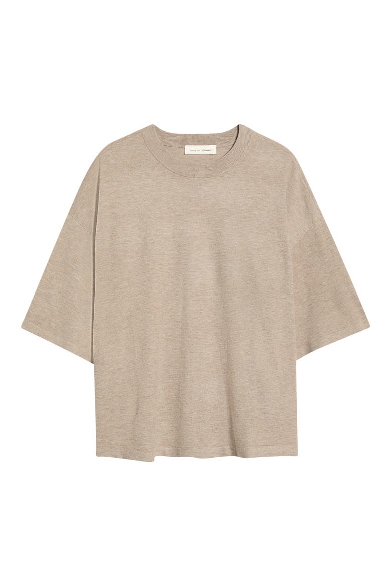 Soft Knit Crewneck T-Shirt, Alternate, color, SEAL HEATHER