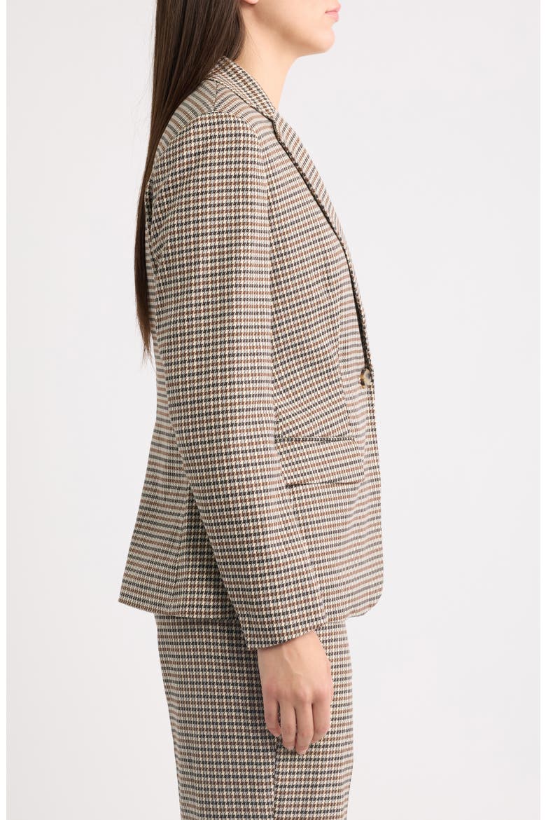 Plaid One-Button Blazer, Alternate, color, ANNE BLACK MULTI