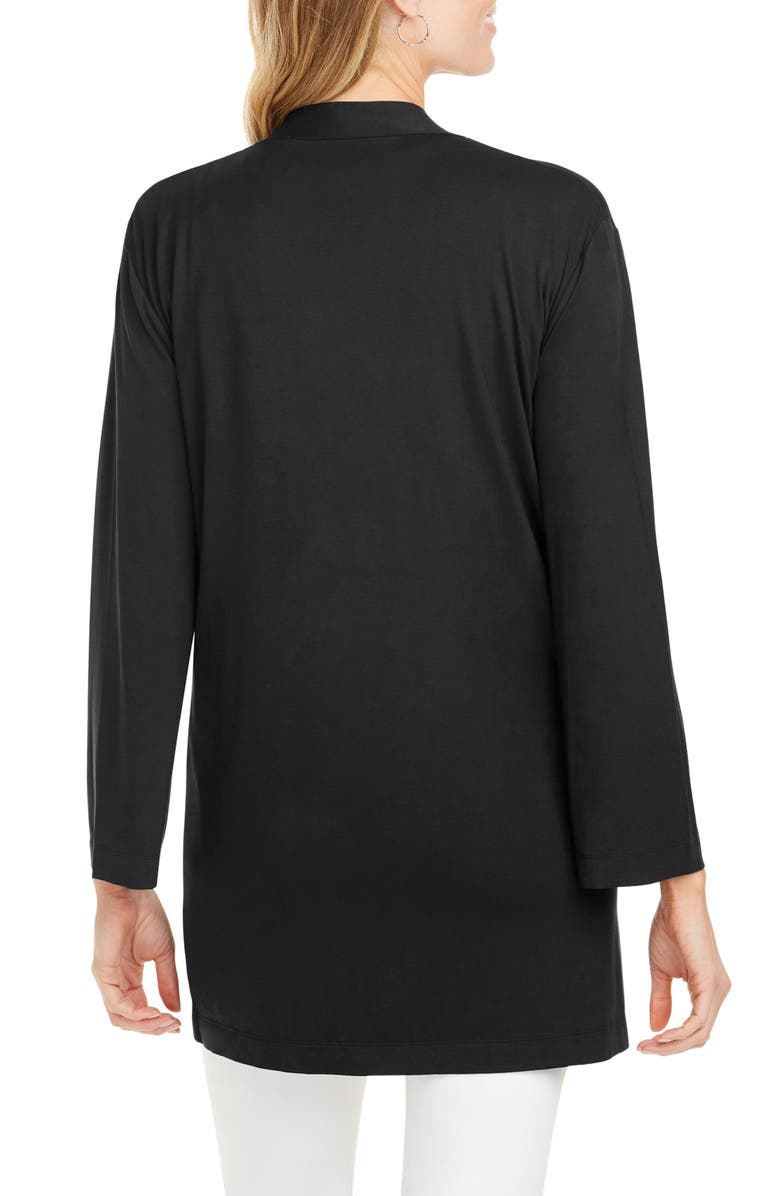 Foxcroft Lessie Jersey Knit Open Front Cardigan, Alternate, color, 