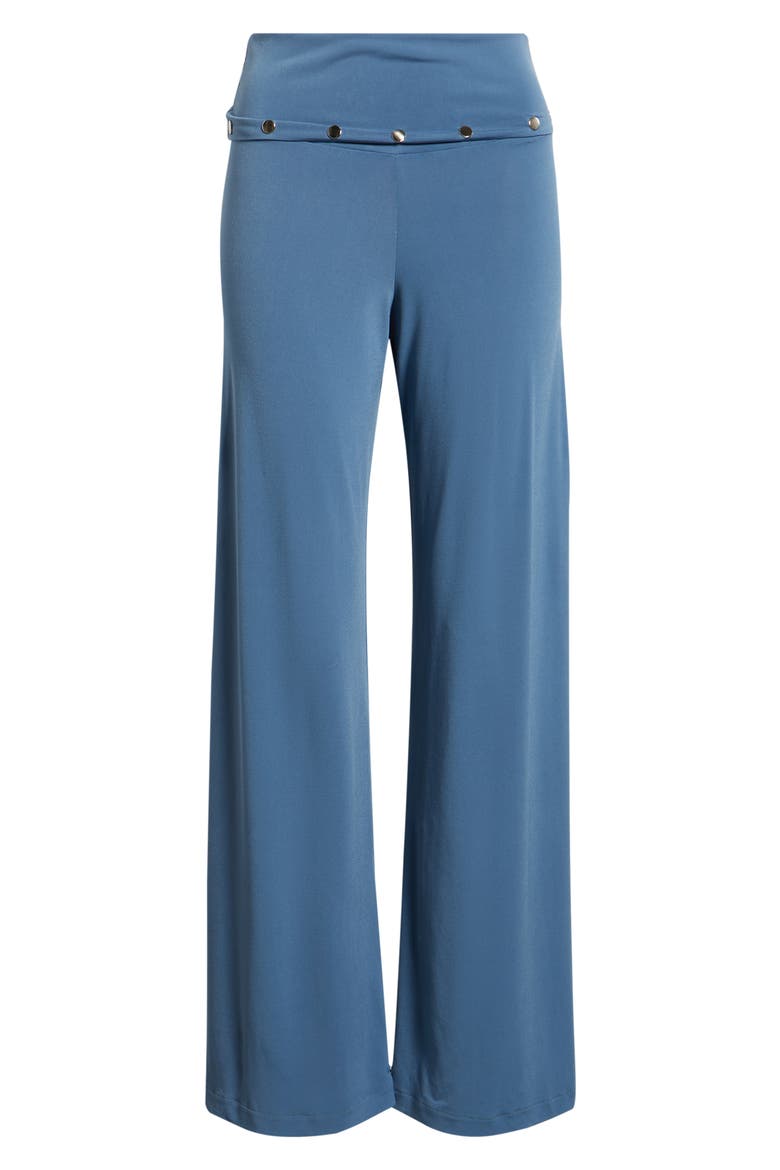 Liza Stud Detail Knit Pants, Alternate, color, BLUE