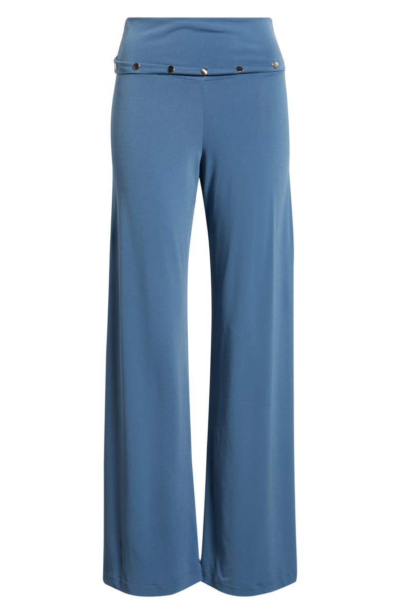 Bella Venice Liza Stud Detail Knit Pants, Alternate, color, Blue