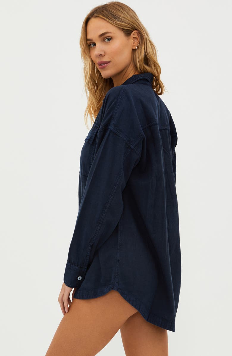 Beach Riot Coramine Cotton Blend Button-Up Shirt, Alternate, color,