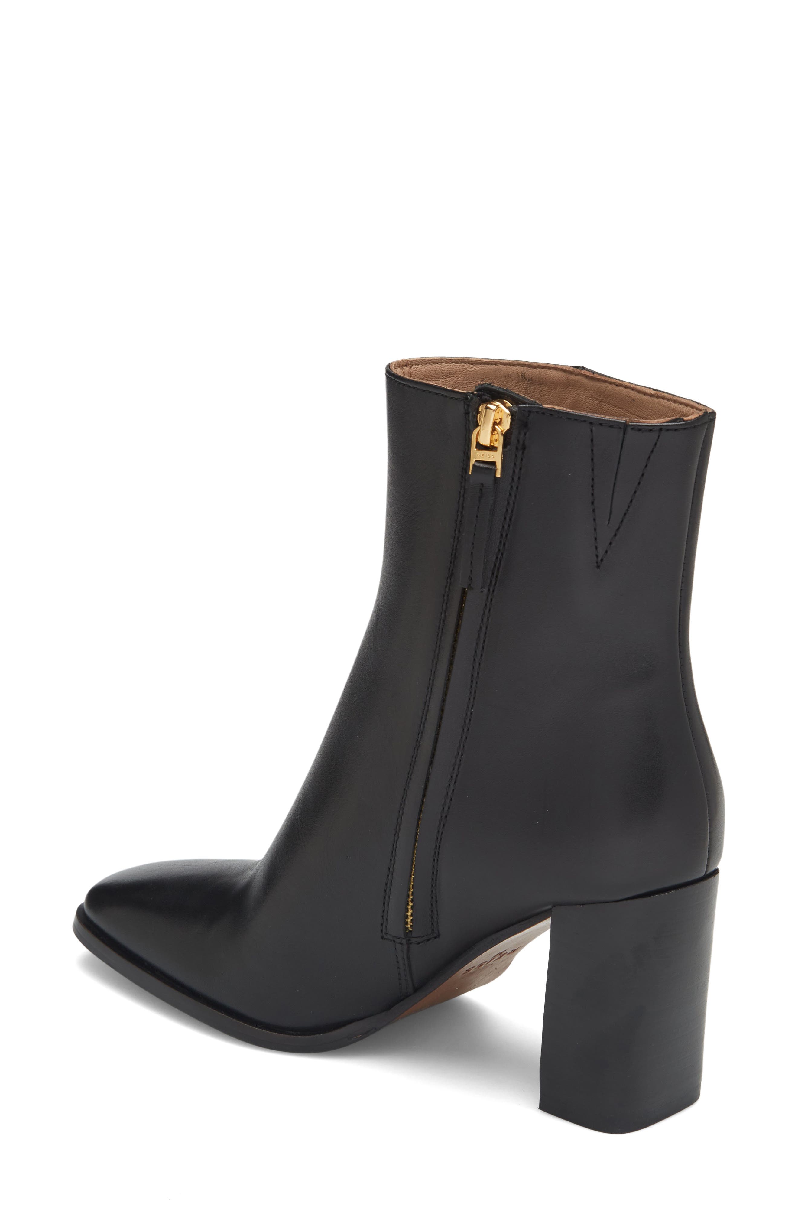 Reiss Casey Square Toe Bootie, Alternate, color, 