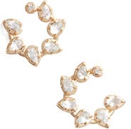 Anzie Mélia Pear Front to Back Hoops