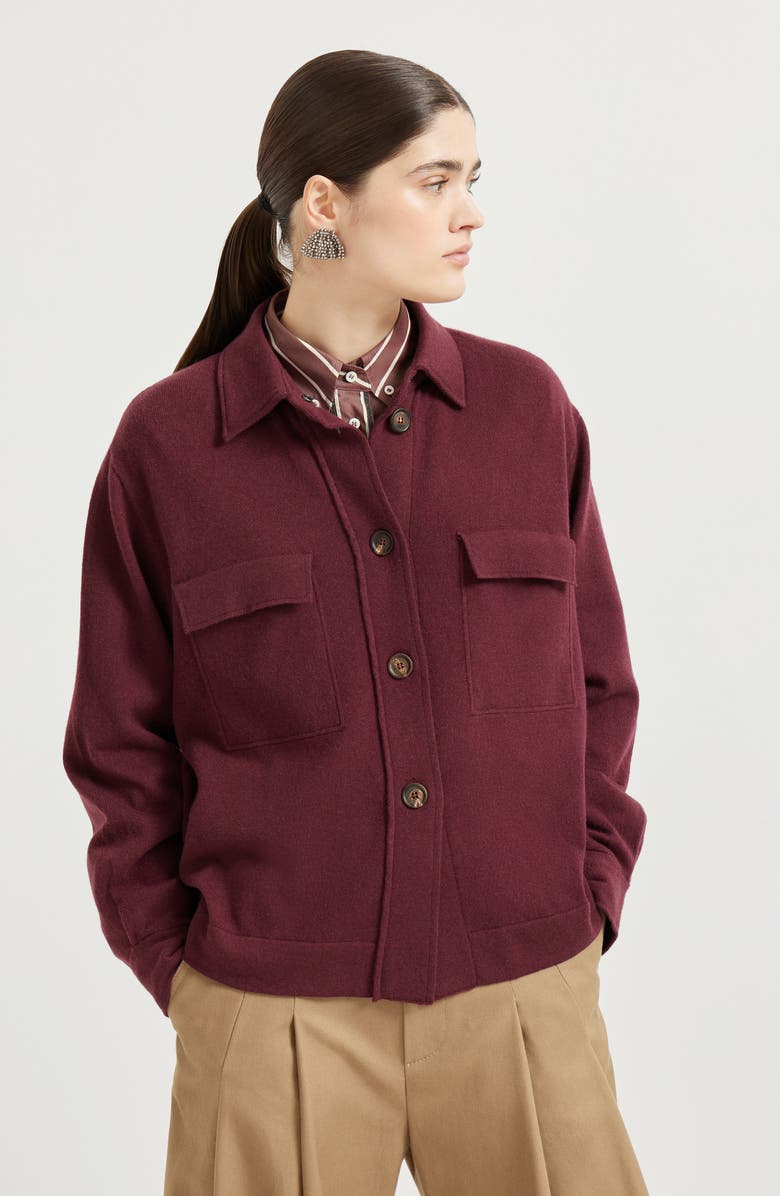 Brunello Cucinelli Knit shirt, Alternate, color, Amaranth