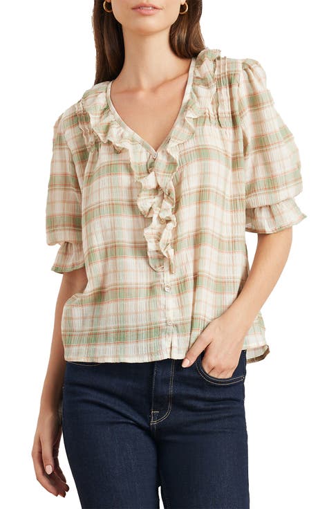 Chloe Cotton Ruffle Shirt