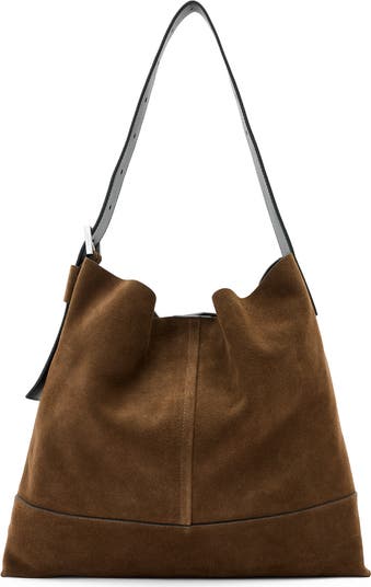 Medium Asha Suede Hobo Bag