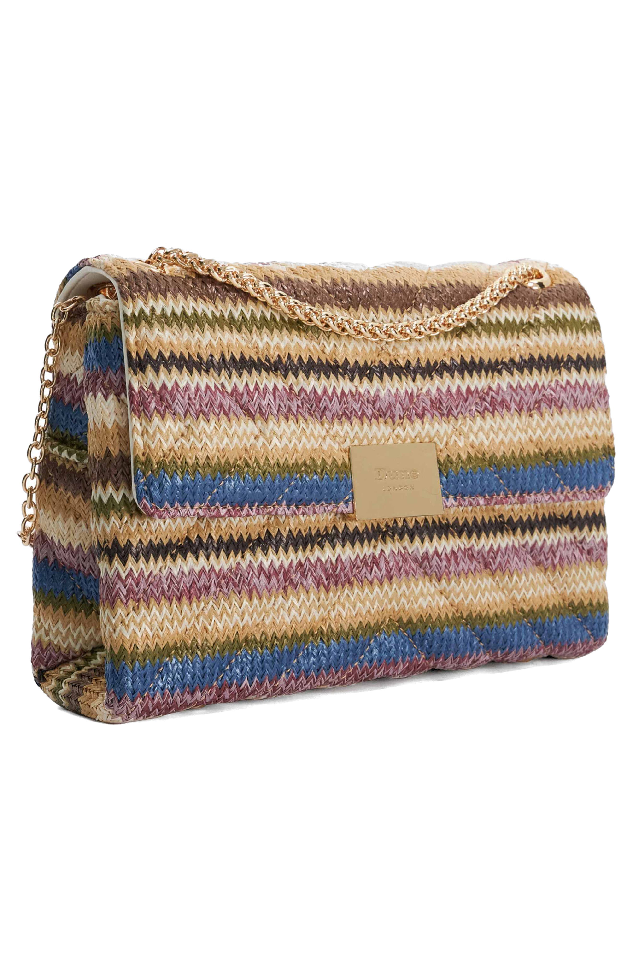 Dune London Dellalos Shoulder Bag, Alternate, color, Blue Multi