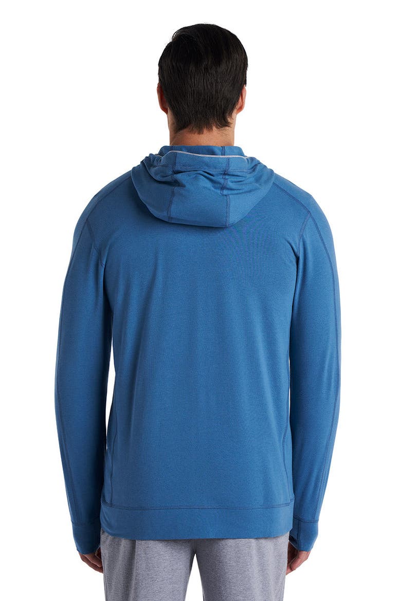 Men's LumaLeo Zip-Up Hoodie, UPF 50+ Sun Protection, Alternate, color, Blue Dusk