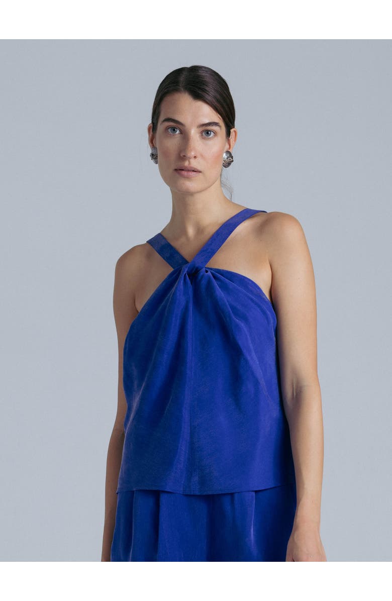 Alas Cupro Top, Main, color, Blue